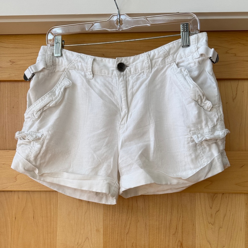 Free People Ivory Cargo Shorts